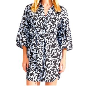 Veronica Beard Samy Puff Sleeve Dress